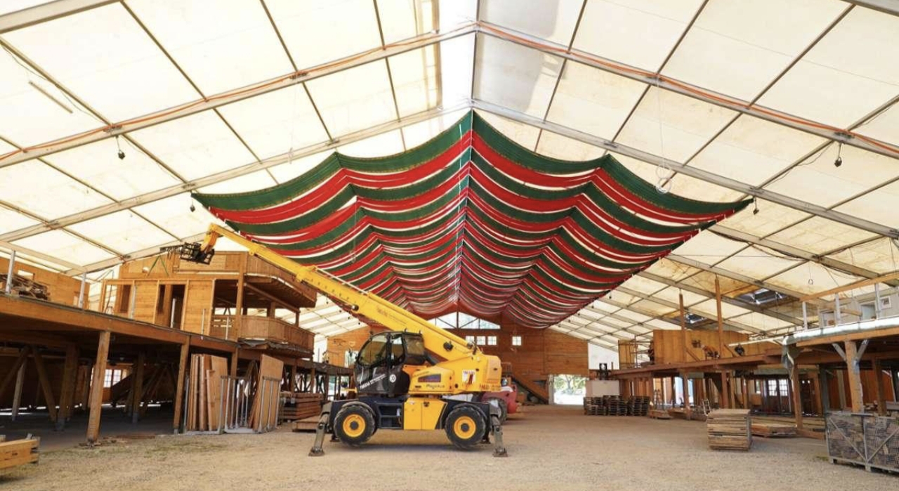 Aufbau des Cannstatter Volksfestes 2026