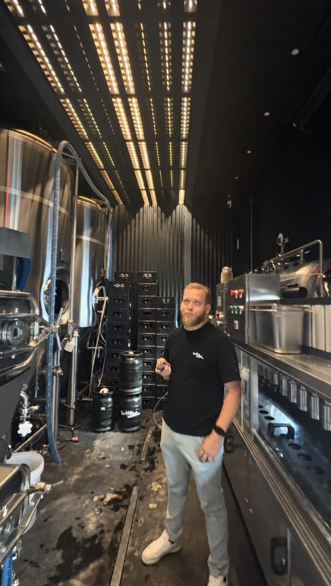 Brauraum der Birkenwäldle Mikrobrauerei in Stuttgart Vaihingen
