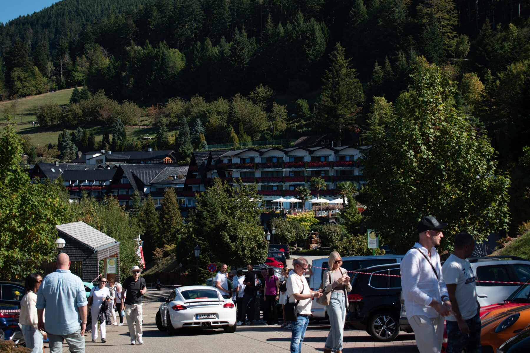 Aussicht von der Terrasse des Hotel Dollenberg